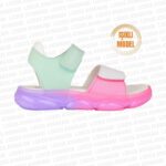 Laura Model Basic Kız Bebek ve Çocuk Mint Yeşil/Beyaz Işıklı Sandalet